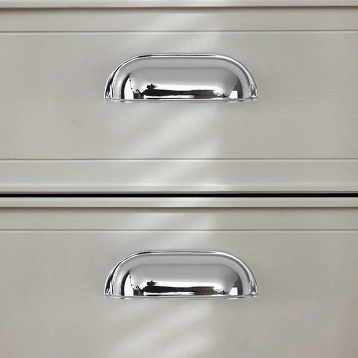 Vintage Cup Drawer Pull – Silver, 76 mm Fixing Centres — product image 13 of 15