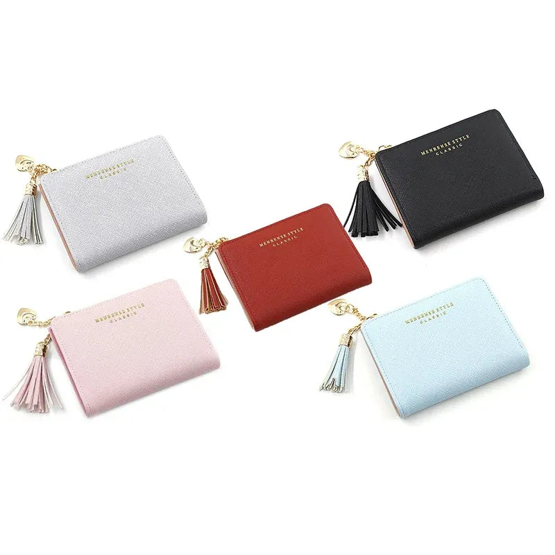 Women Wallet Short Small Coin Purse Ladies Folding Card Card Holder Leather Au
