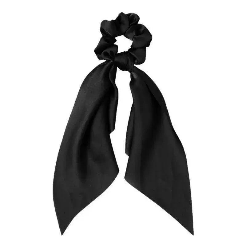 Chiffon Ponytail Scarf Bow Elastic Hair Rope Tie Scrunchies Ribbon Hair Bands - 10