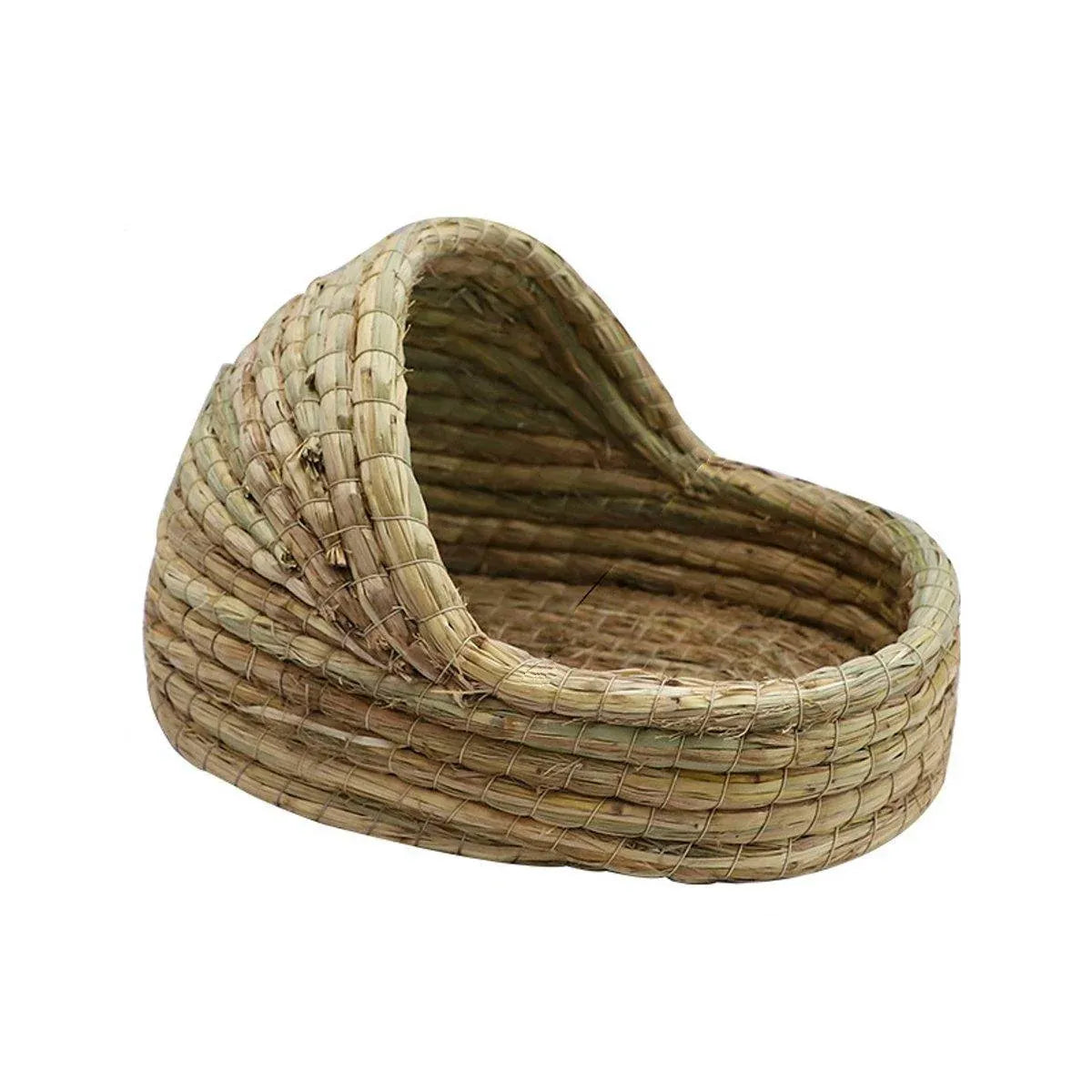 Natural Woven-Grass Rabbit & Guinea Pig Hideaway - Large, 35 × 23 cm