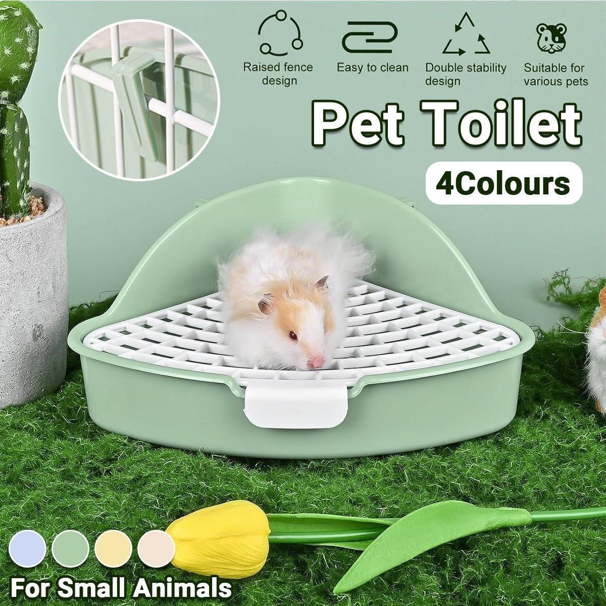 Small Animal Rabbit Toilet & Litter Tray - Blue