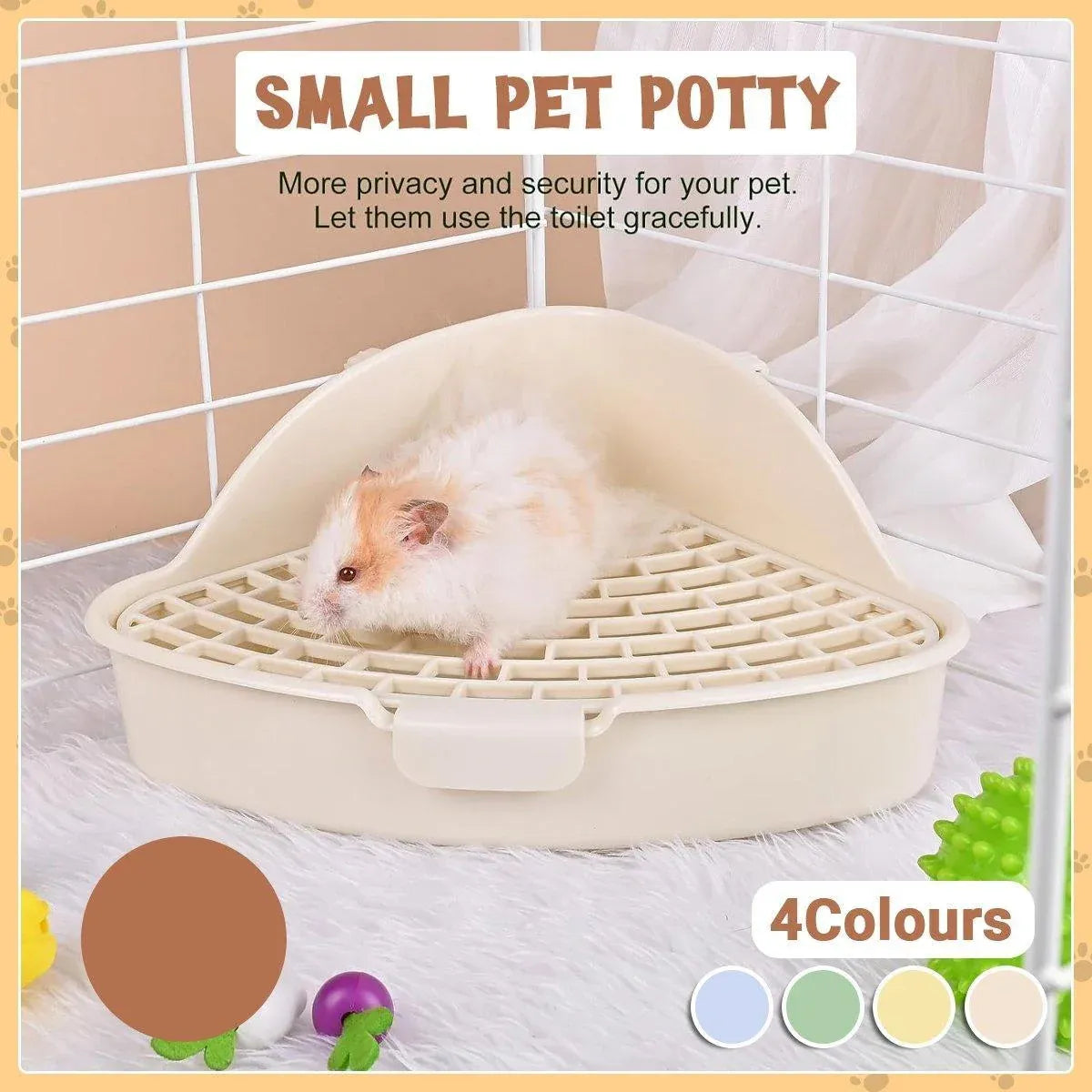 Small Animal Rabbit Toilet & Litter Tray - Green