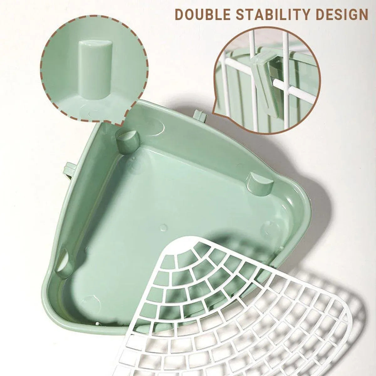 Small Animal Rabbit Toilet & Litter Tray - Yellow