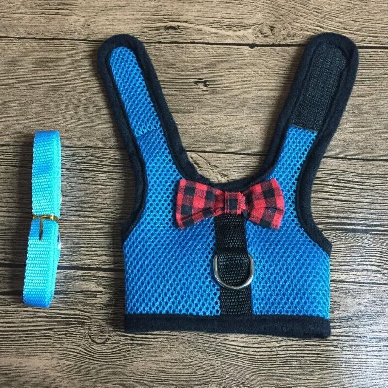 Mesh Rabbit Walking Harness & Lead - Red, Medium
