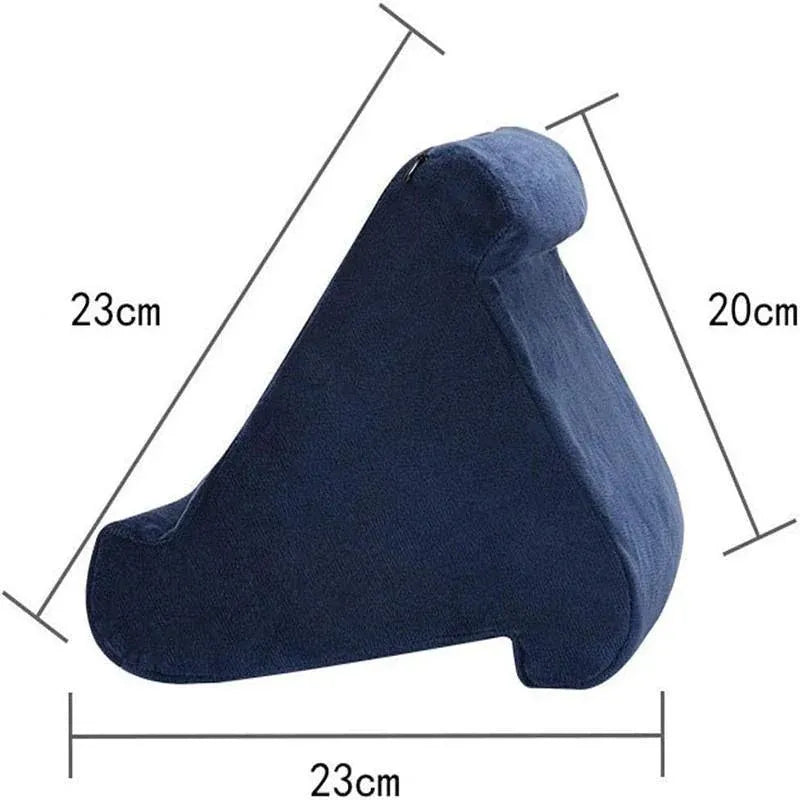 Tablet Pillow Stands For iPad Book Reader Holder Rest Laps Reading Cushion - Grey