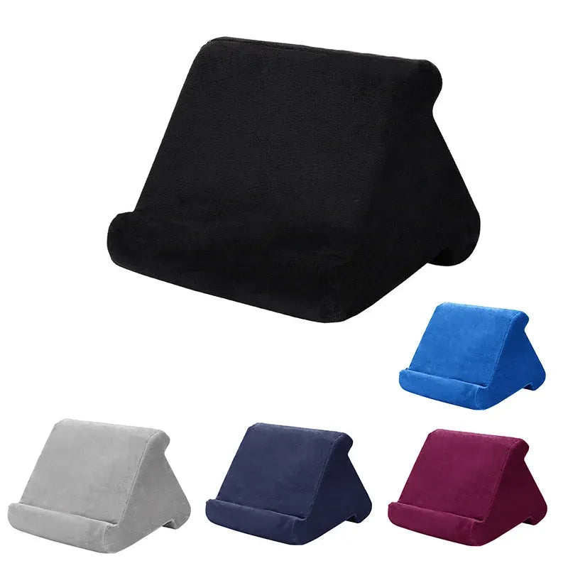 Tablet Pillow Stands For iPad Book Reader Holder Rest Laps Reading Cushion - Grey