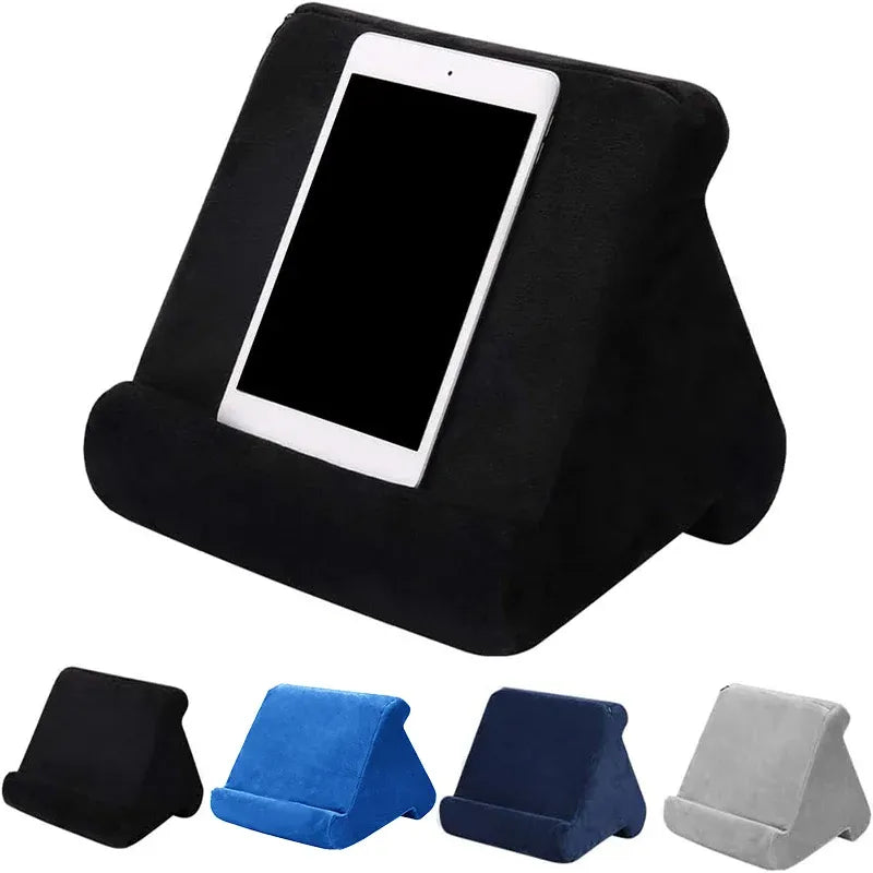 Tablet Pillow Stands For iPad Book Reader Holder Rest Laps Reading Cushion - Grey