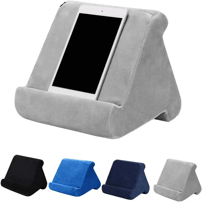Tablet Pillow Stands For iPad Book Reader Holder Rest Laps Reading Cushion - Grey