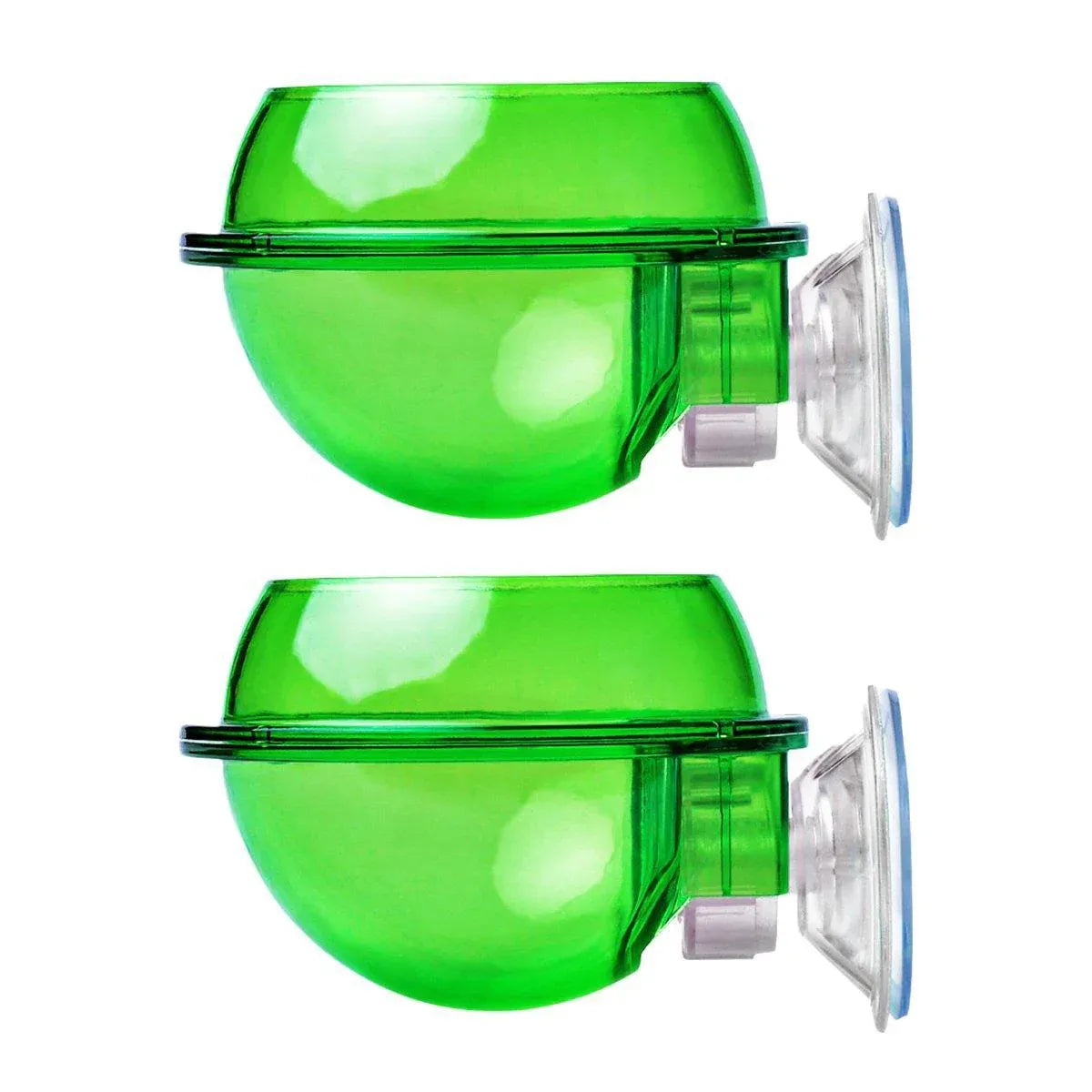 Suction Cup Reptile Feed Cups - 2-Pack, Green