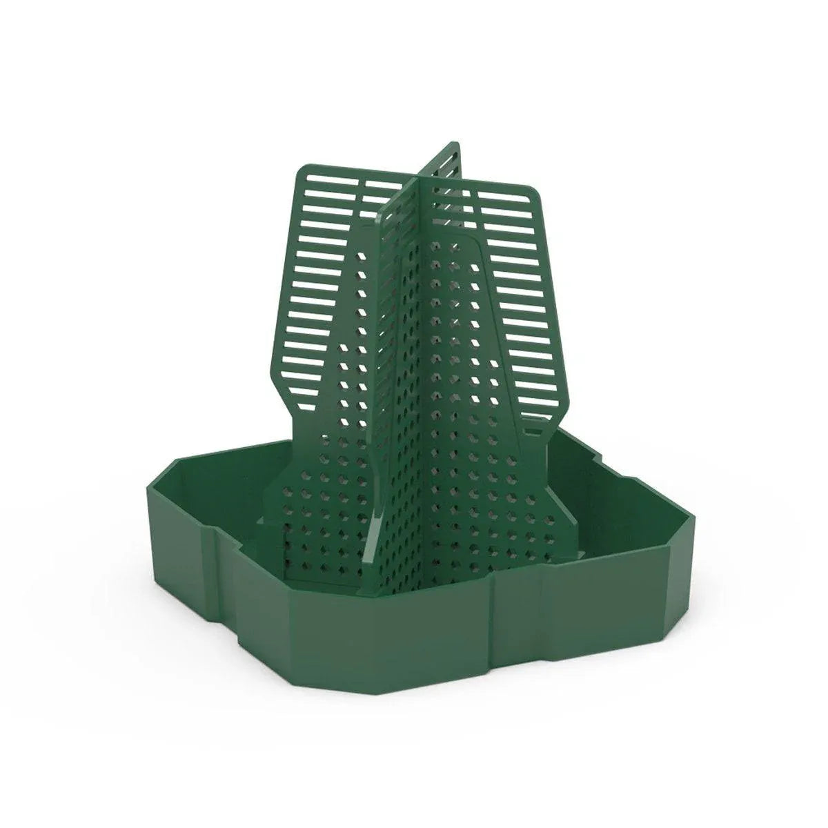 Raised ABS Reptile Live-Feed Bowl - Green, Small