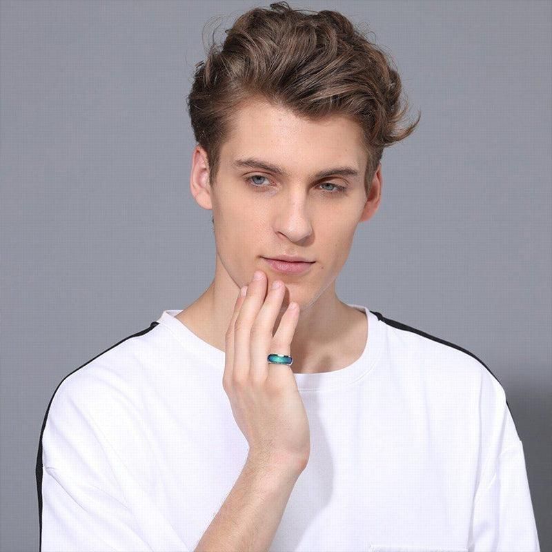 Mood Colour Changing Temperature Ring for Emotional Expression US Size 12 - Colourful