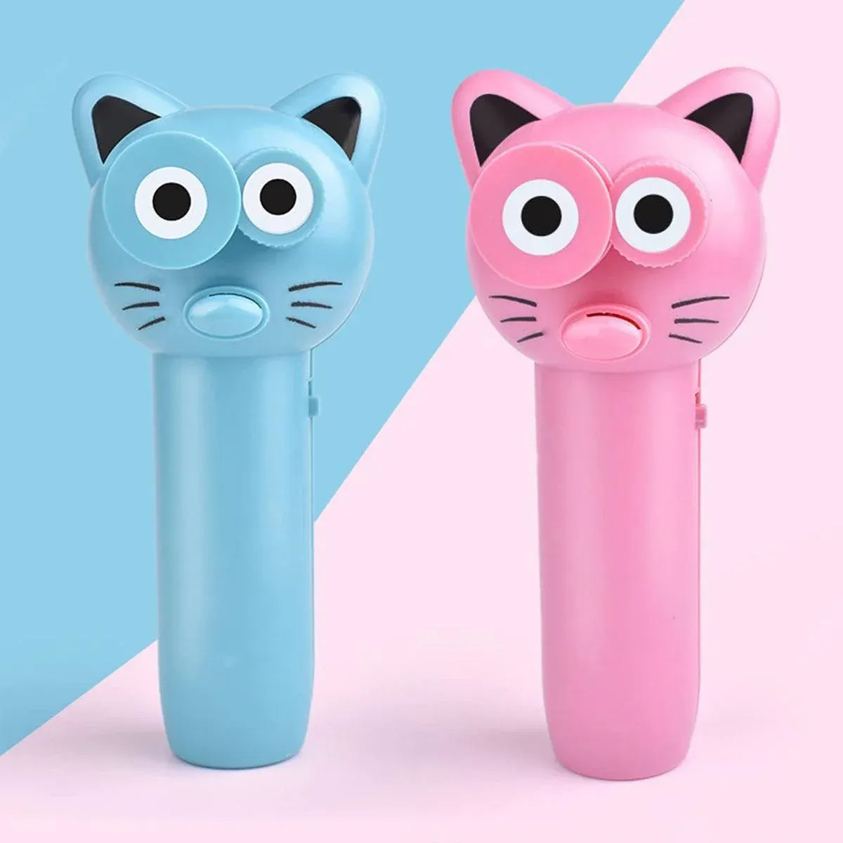 Battery-Powered Cat Rope Launcher Toy - Pink