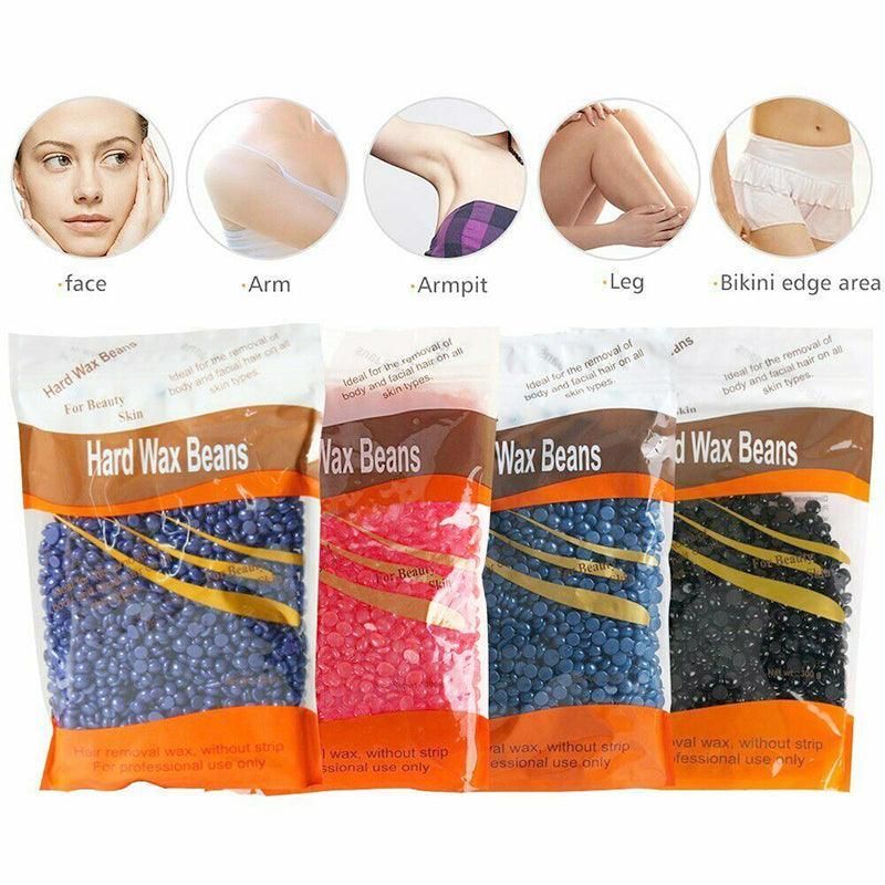 300G Hard Wax Bean No Strip No Pain Hot Film Body Waxing Hair Removal Depilatory - Rose — product photo 12