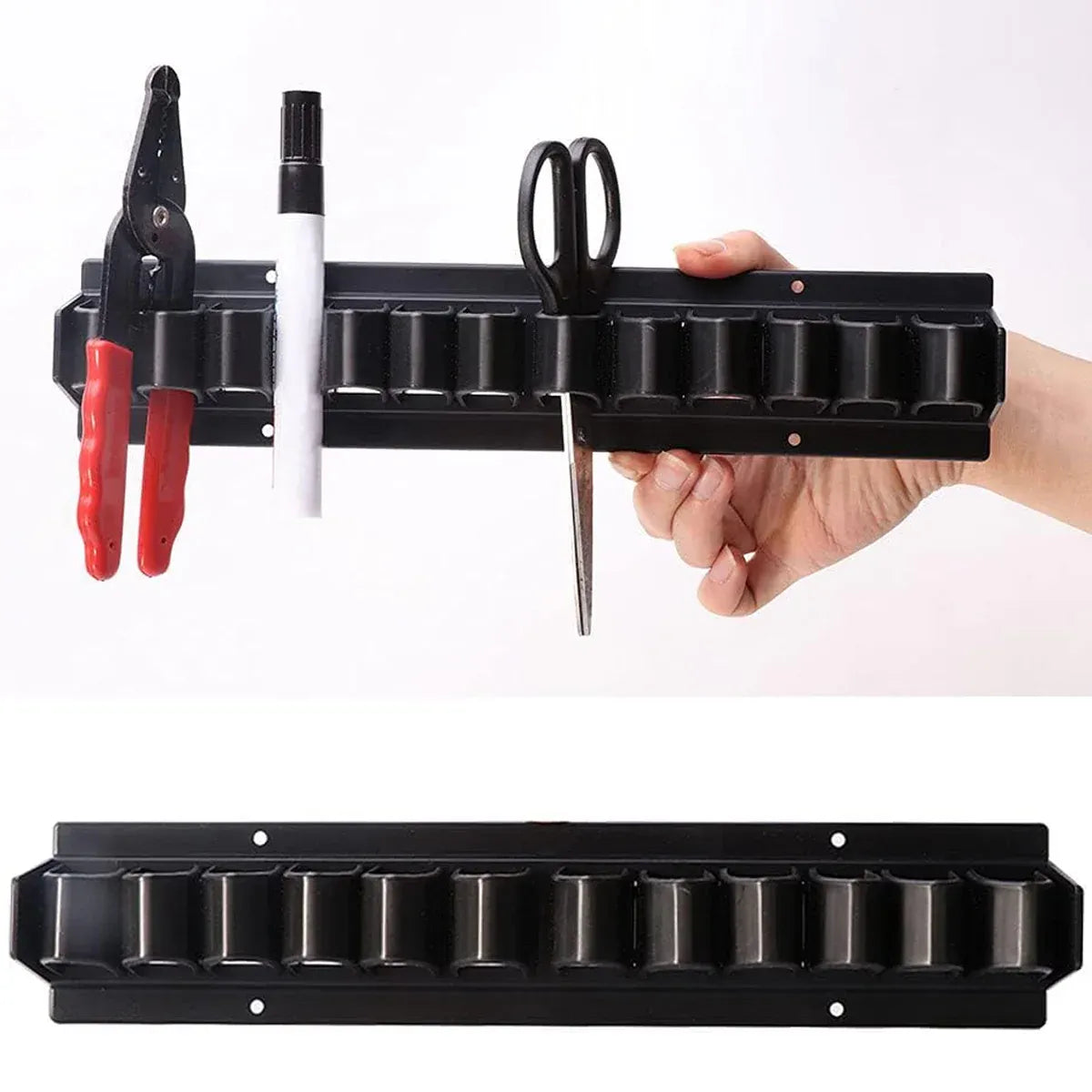 Wall-Mounted Horse Whip & Tack Storage Rack