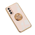 Magnetic Shockproof Ring Holder Case for Samsung Galaxy Note20 – Pink