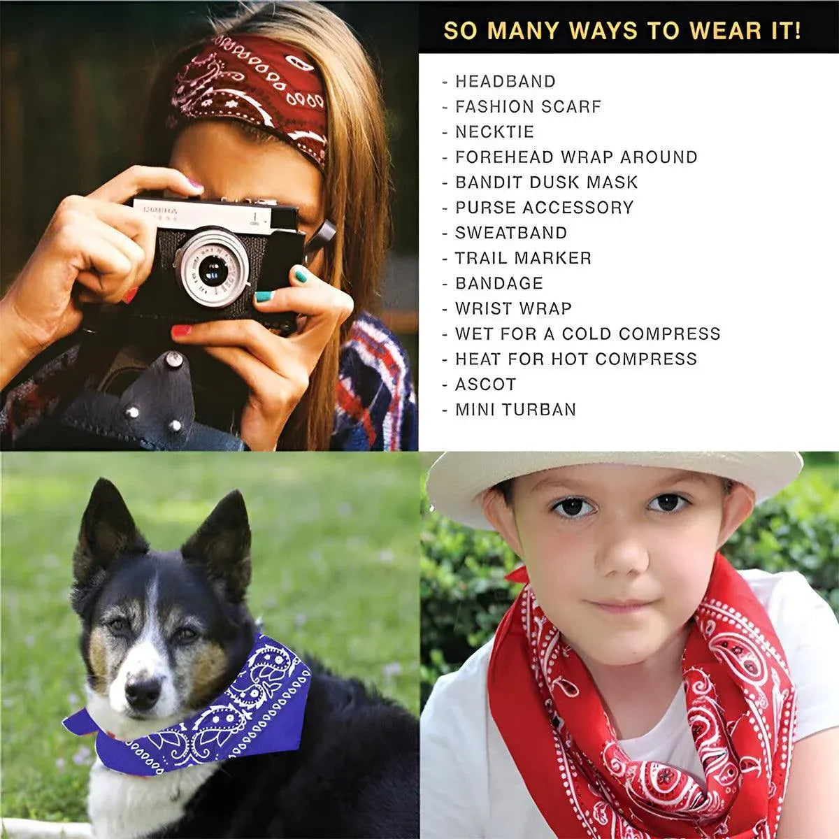 Paisley Bandana Scarf Head Wrap Face Neck Cover Summer Outdoor Fishing Headwear - Dark Blue
