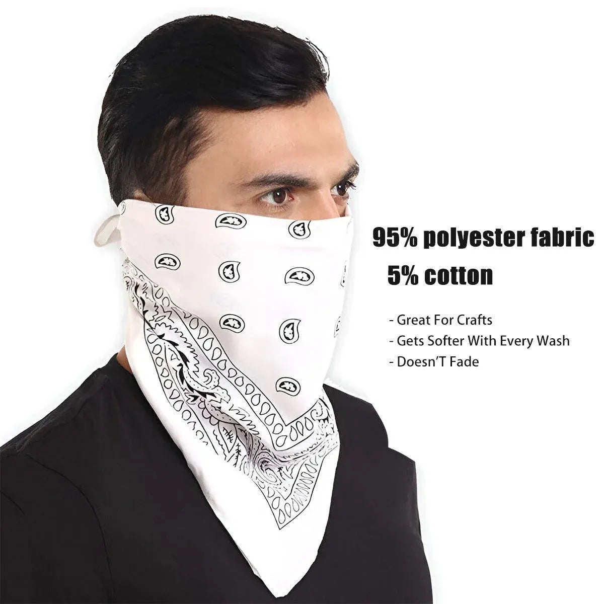 Paisley Bandana Scarf Head Wrap Face Neck Cover Summer Outdoor Fishing Headwear - Pink