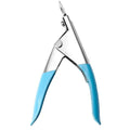 Acrylic Nail Tip Cutter False Nail Clipper U Shape Manicure Art Trimmer Tool - Blue