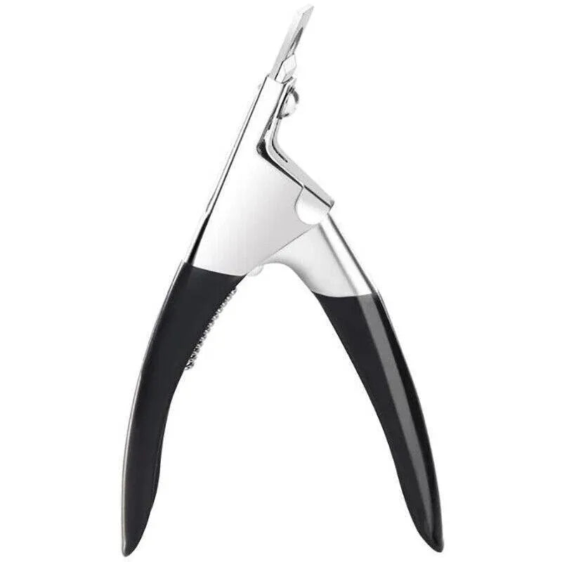 Acrylic Nail Tip Cutter False Nail Clipper U Shape Manicure Art Trimmer Tool - Black