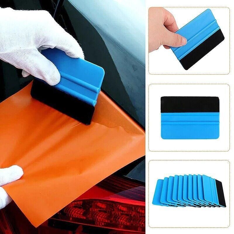 Felt Edge Squeegee For Decals Sticker Vinyl Sheet  Car Wrap Applicator Tool Blue — product image 4