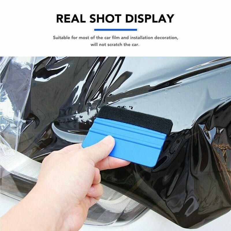 Felt Edge Squeegee For Decals Sticker Vinyl Sheet  Car Wrap Applicator Tool Blue — product image 8
