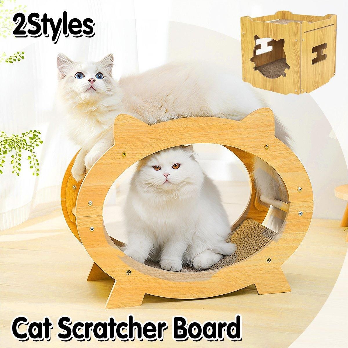 Corrugated Cat Scratching Lounge Board - Oval