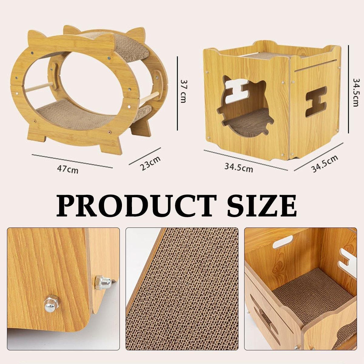 Corrugated Cat Scratching Lounge Board - Oval