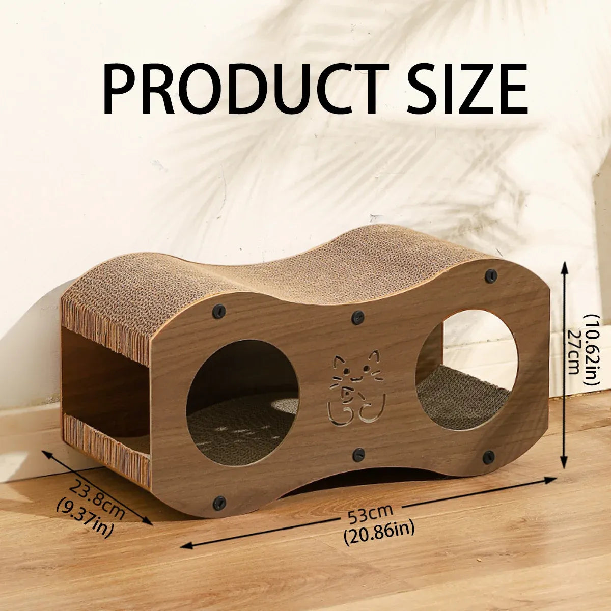 Cat Scratcher Lounge with Tunnel & Resting Pad - product photo 3 of 12