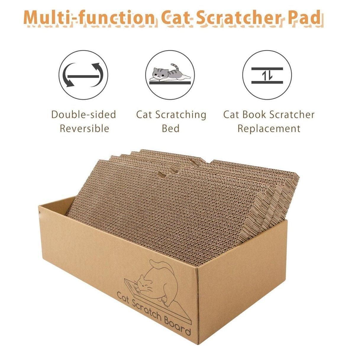 Corrugated Cardboard Cat Scratcher with Play Hole