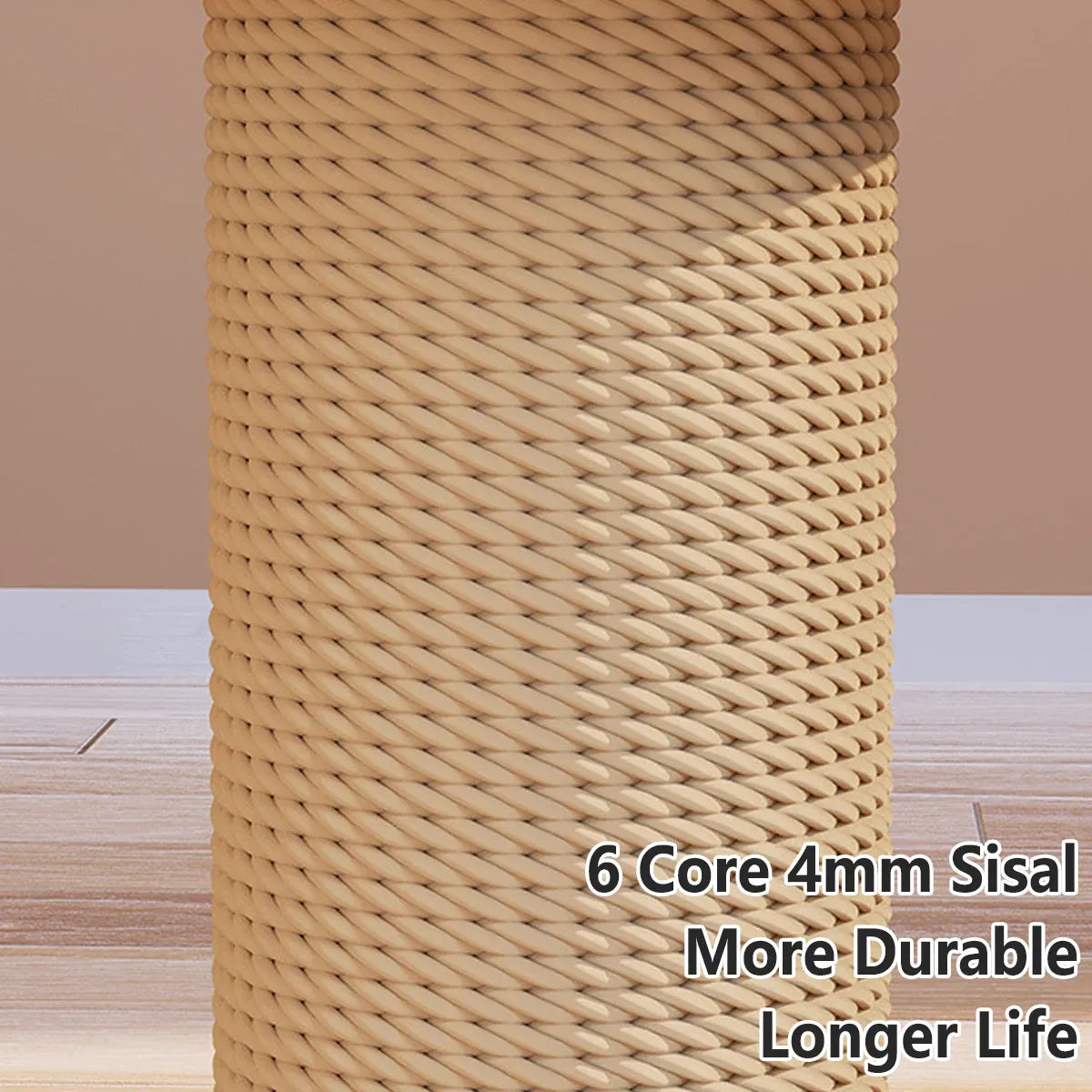 Cat Scratching Post with Oval Turntable Toy - Single