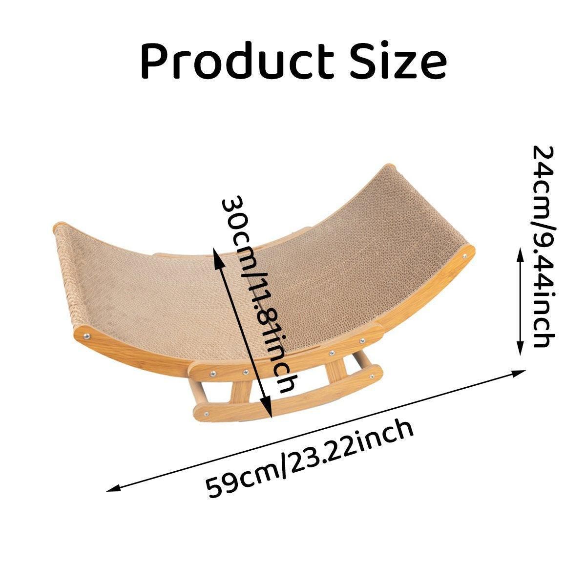 Corrugated Rocking Chair Cat Scratching Bed - product photo 4 of 13