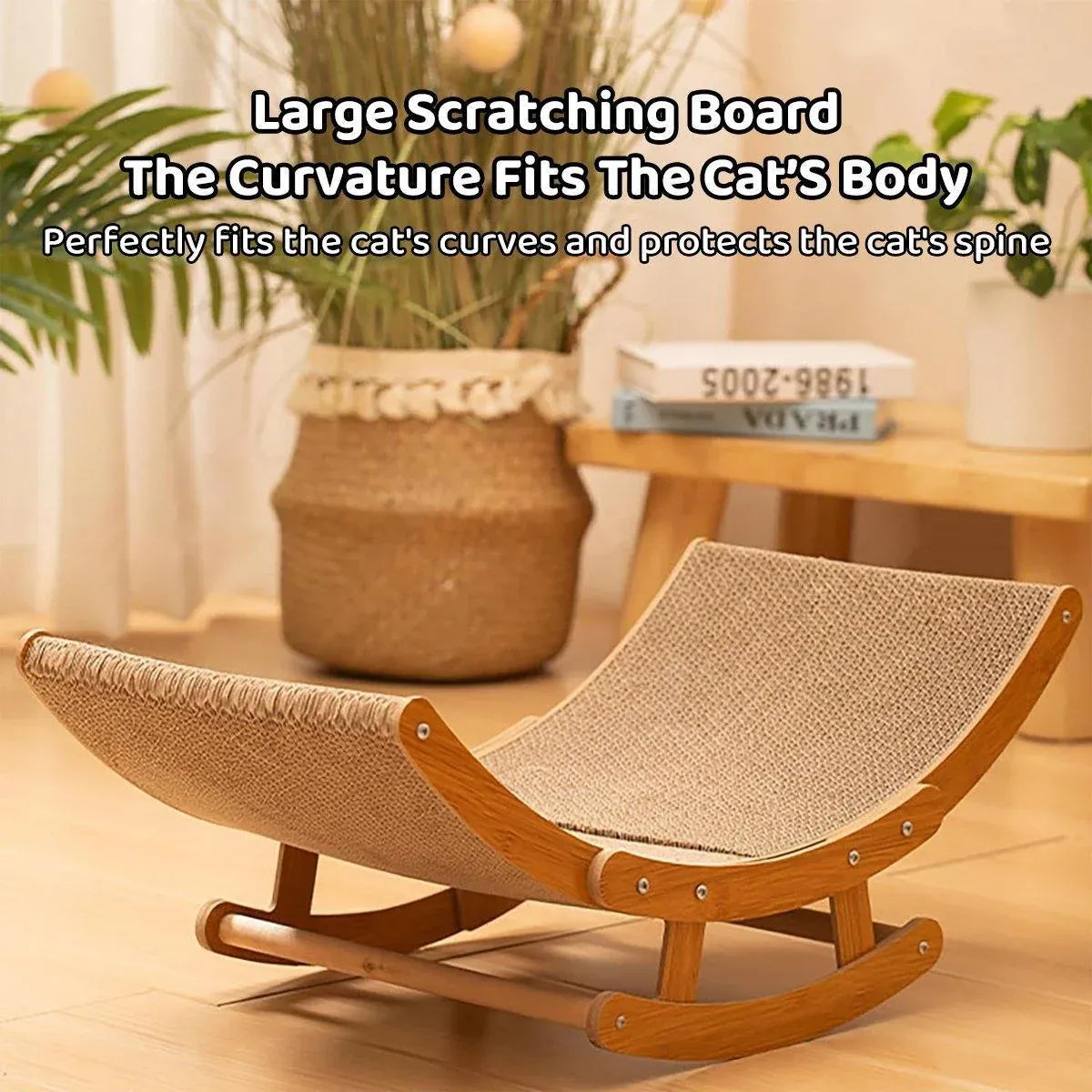 Corrugated Rocking Chair Cat Scratching Bed - product photo 5 of 13