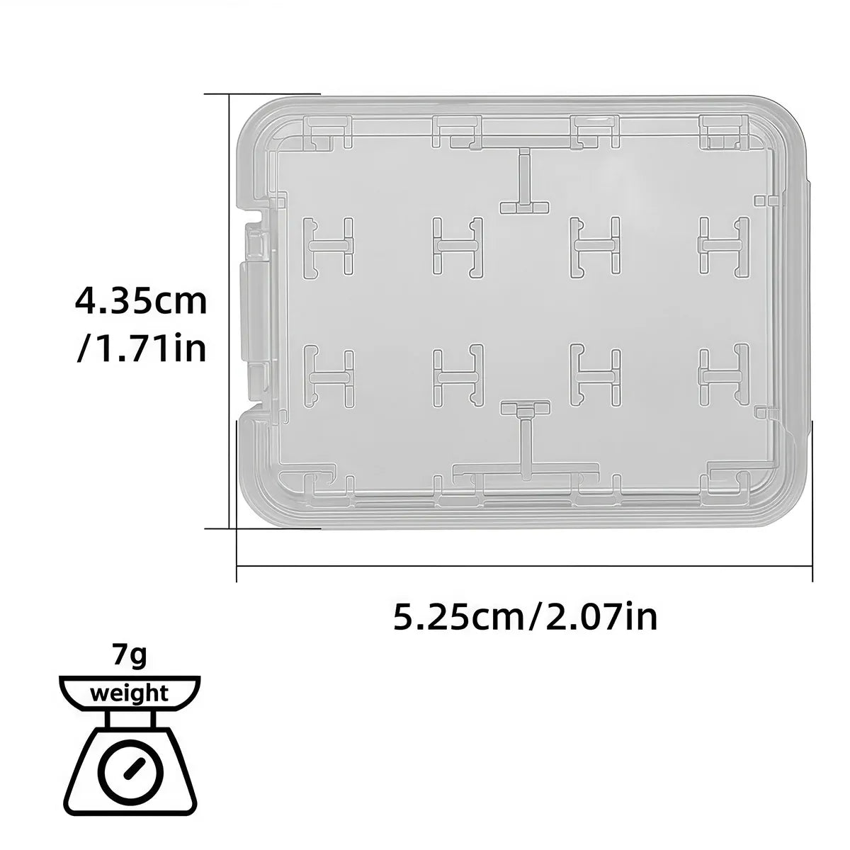 20-Pack 8-in-1 Memory Card Storage Cases – SD, MicroSD & MS Pro Duo
