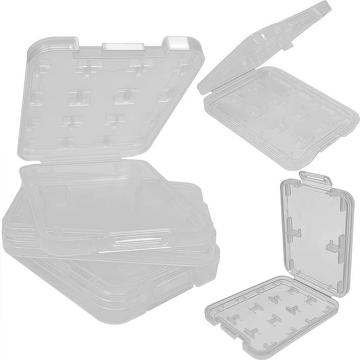 20-Pack 8-in-1 Memory Card Storage Cases – SD, MicroSD & MS Pro Duo