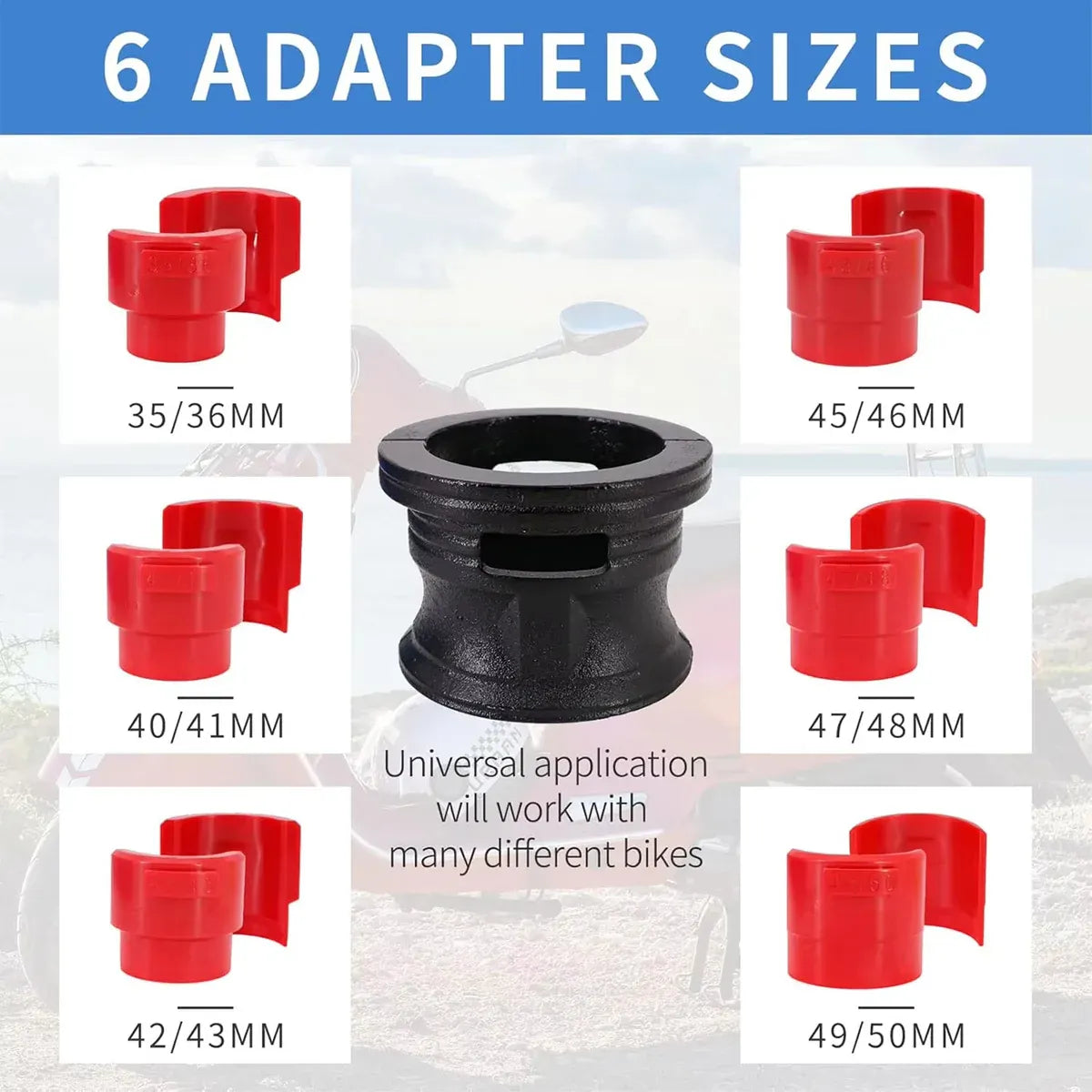 14PCS Universal Fork Seal Driver Tool Kit 35-50mm for Motorcycle Fork Oil Seal