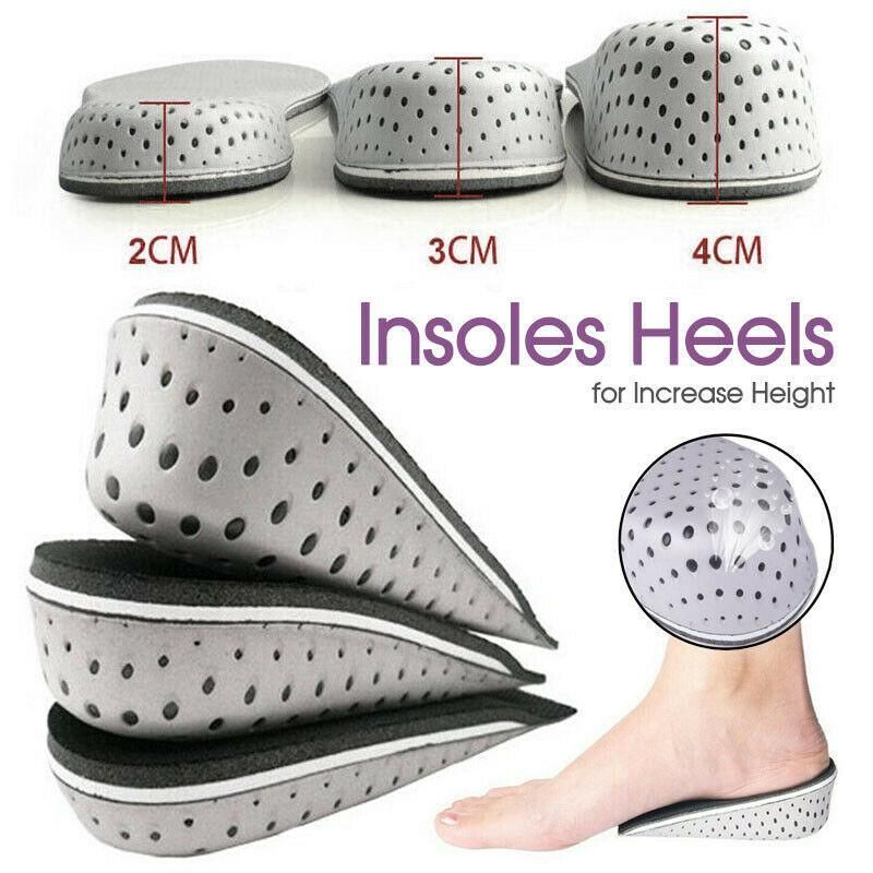 Heel Lift Insoles for Height Increase Invisible Cushion Pads for Shoes Unisex - 4CM