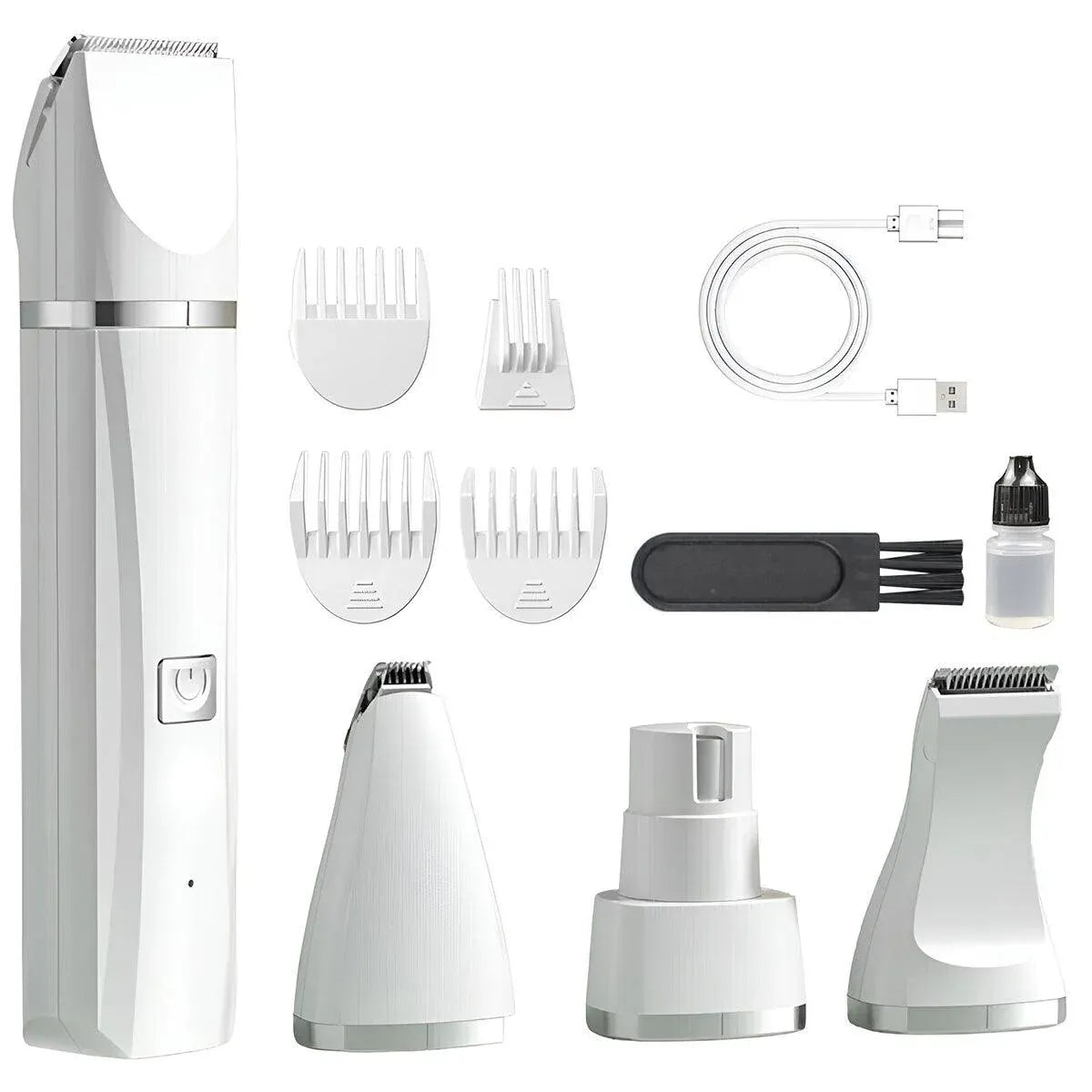 White Rechargeable Dog & Cat Grooming Clippers