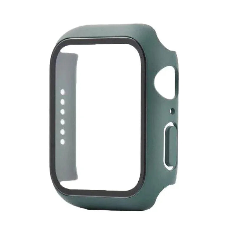 For Apple Watch iWatch Series SE 6 5 4 3 2 1 Case Full Glass Cover 38mm - Green