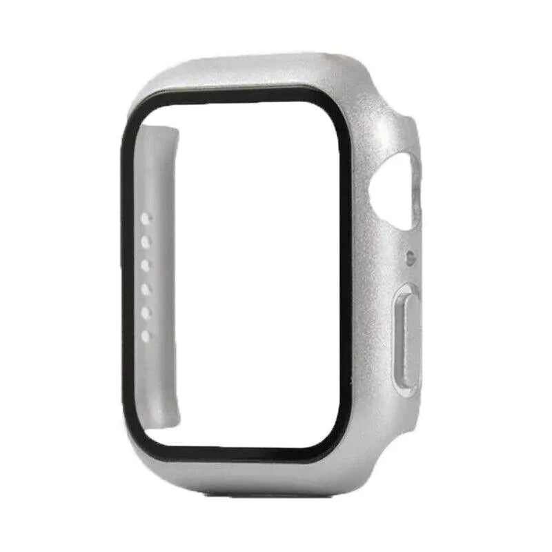 For Apple Watch iWatch Series SE 6 5 4 3 2 1 Case Full Glass Cover 40mm - Black