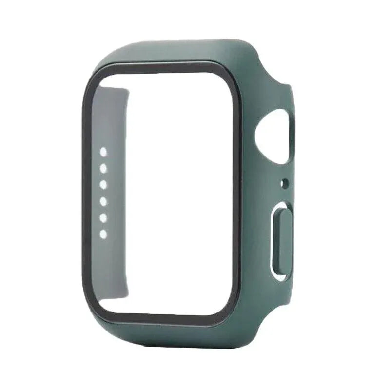 For Apple Watch Iwatch Series Se 6 5 4 3 2 1 Case Full Glass Cover 38 40 42 44Mm