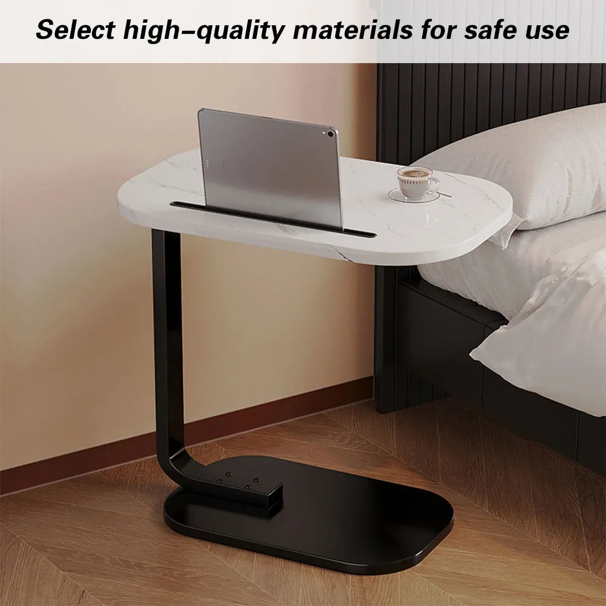 Mini Side Table Wooden Board Movable Lightweight Small Desk Compact Home Office