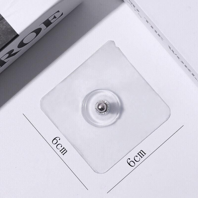 10-Pack Self-Adhesive Wall Hooks – 8 mm, No Drilling — product image 3 of 15