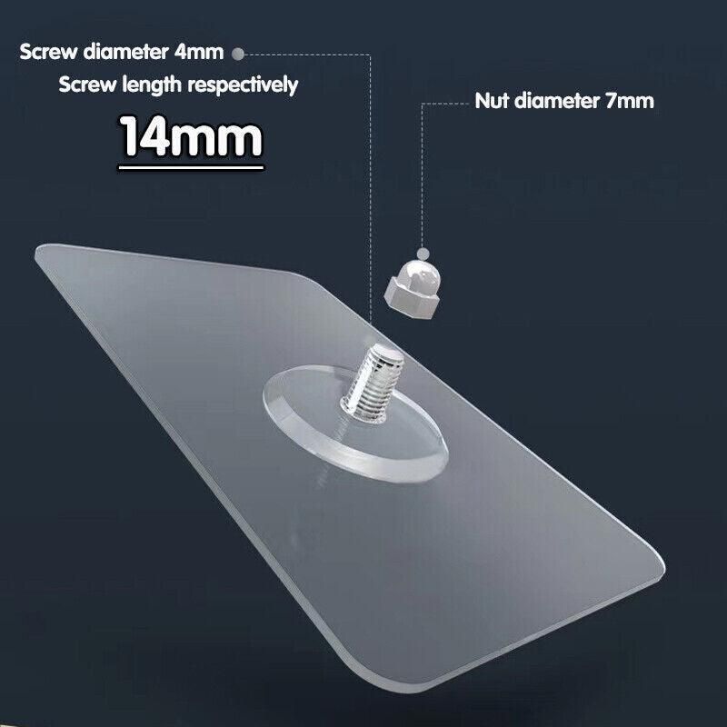 10-Pack Self-Adhesive Wall Hooks – 8 mm, No Drilling — product image 14 of 15