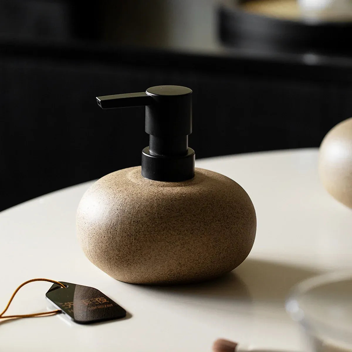 Reusable Ceramic Pump Bottle For Shampoo Lotion Soap Conditioner Travel Set