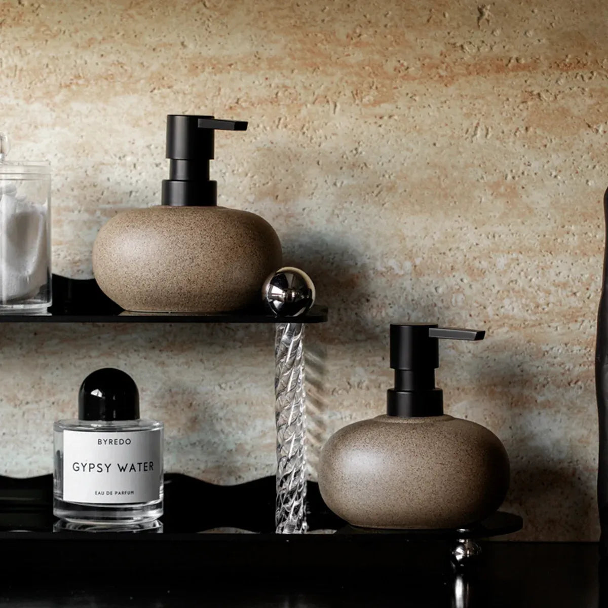 Reusable Ceramic Pump Bottle For Shampoo Lotion Soap Conditioner Travel Set
