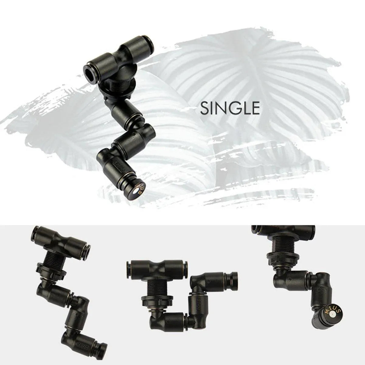 Adjustable Reptile Terrarium Misting Nozzle Set - Double Nozzles