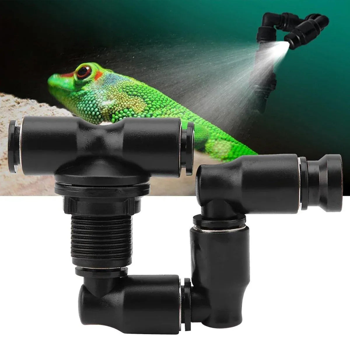 Adjustable Reptile Terrarium Misting Nozzle Set - Double Nozzles