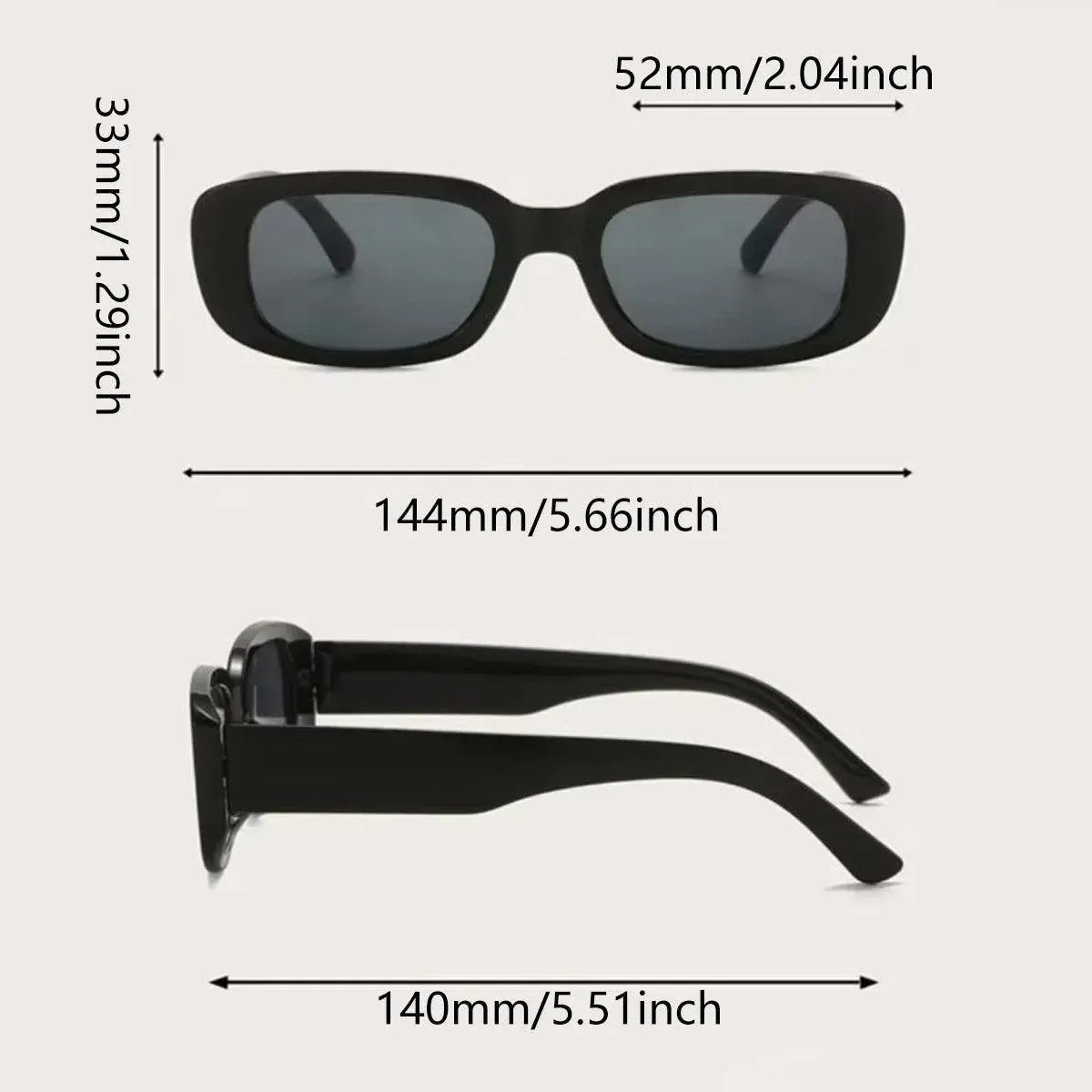 4-Piece Small Square Sunglasses Set in Four Colours — product photo 3 of 13