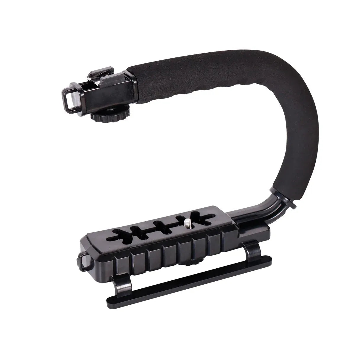 U Shaped Camera Stabilizer Rig For DSLR Video Shooting with Flash Mount Hot Shoe