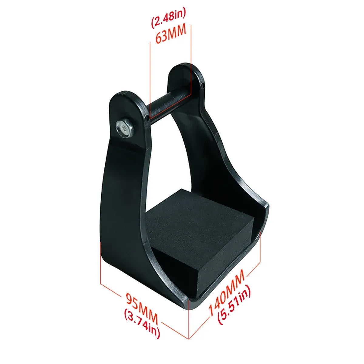 Adjustable Plastic Equestrian Stirrups, 2-Pack